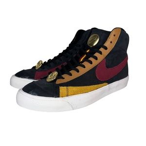 Nike Blazer Mid ‘77 QS Black Team Red University Gold CU6442 001 Women’s Size 10